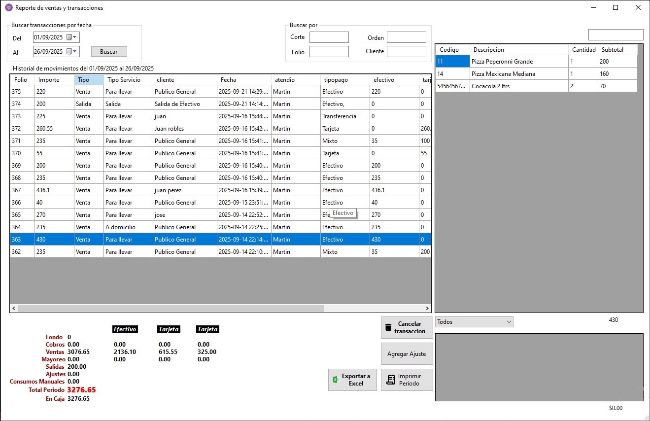 FastFoodManager en acción